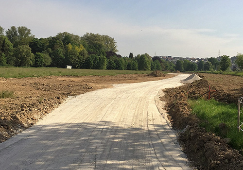 Einrichtung der Baustraße